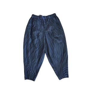 Homme Plisse Issey Miyake Blue / Black Pleated Trousers